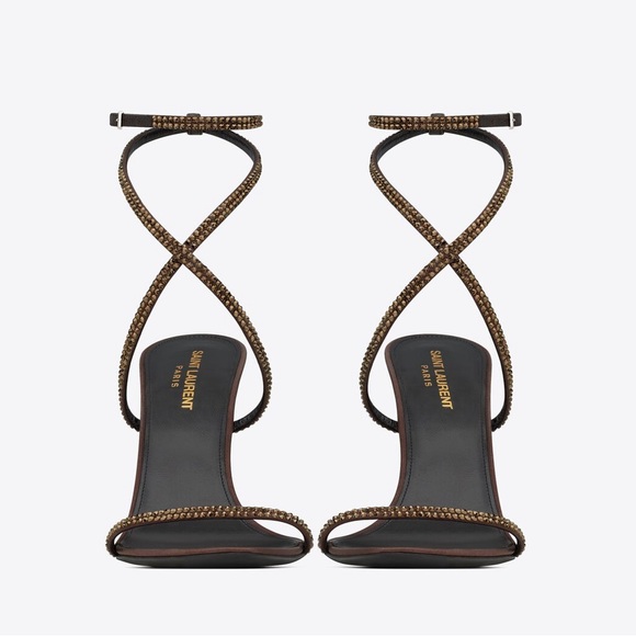 Saint Laurent Ava Sandals with rhinestones - Picture 4 of 11